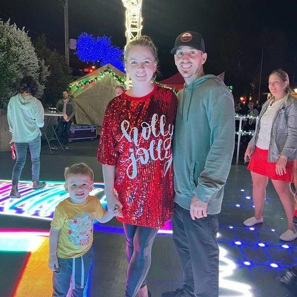 Red Sequin 'Holly Jolly' Top - Picture 6 of 6